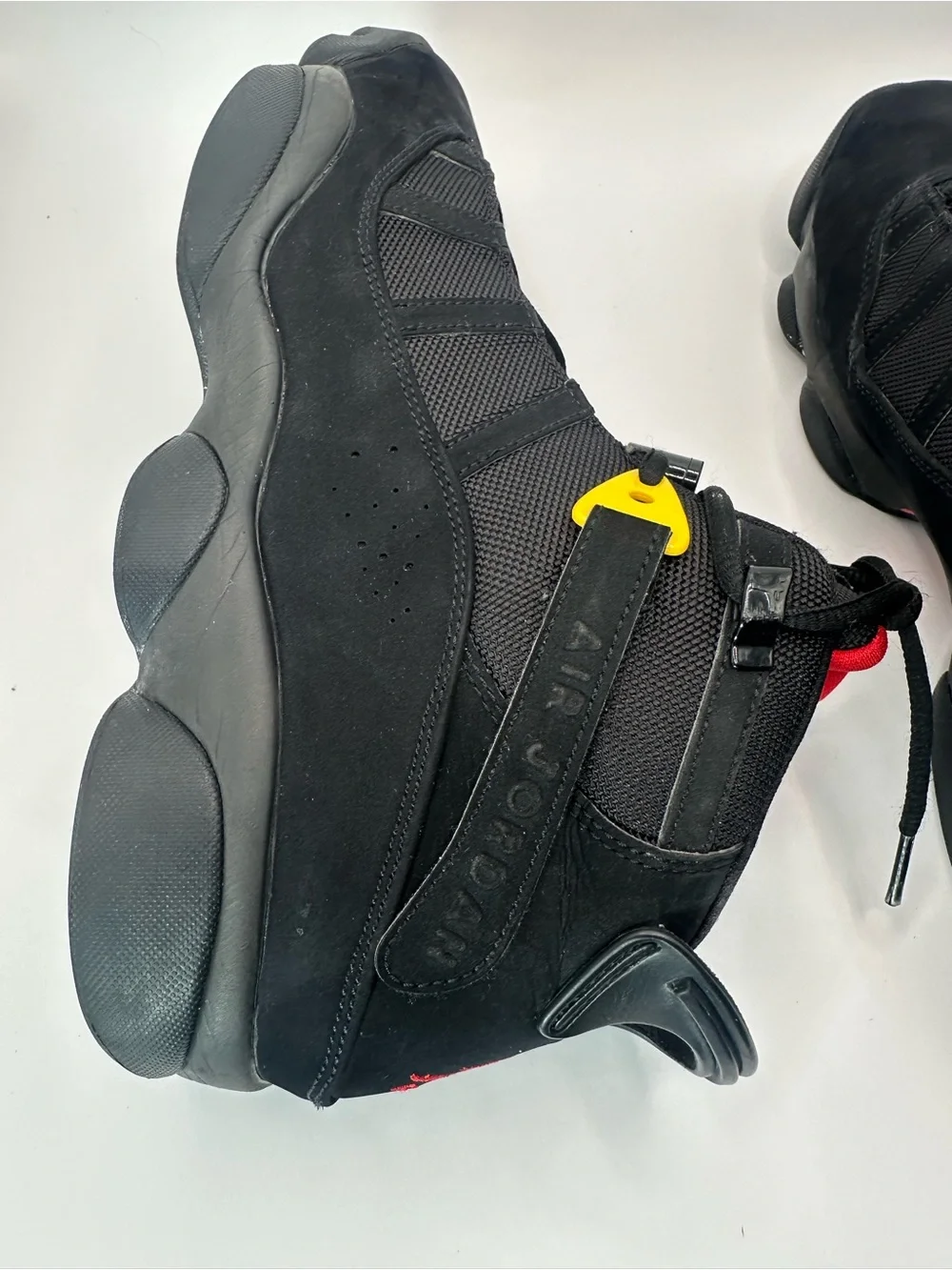Jordan 6 Rings Black Red Sulfur 322992-065 Mens 12